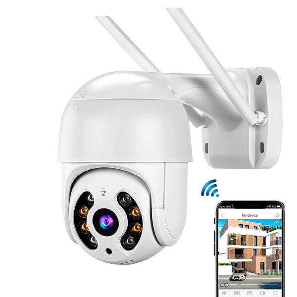 Cámara Wifi Exterior Seguridad Ip Full Hd 1080p Infrarrojo Color Variante Blanco