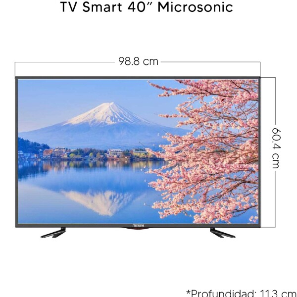 Smart Tv 40" Microsonic Leddgsm40j1 TV 40 SMART MICROSONIC LEDDGSM40K1