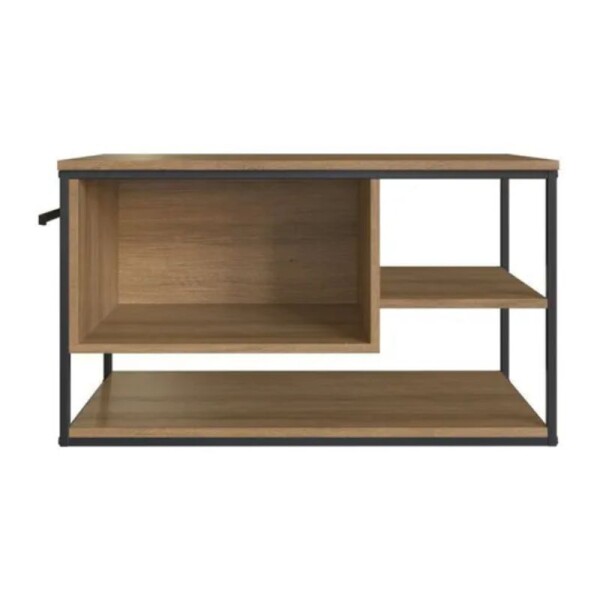 MUEBLE DE BAÑO SUSPENDIDO 80 CM S/BACHA - MIEL/NEGRO MUEBLE DE BAÑO SUSPENDIDO 80 CM S/BACHA - MIEL/NEGRO
