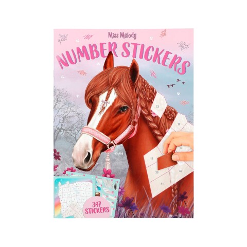 Libro de Stickers por números Top model Miss Melody