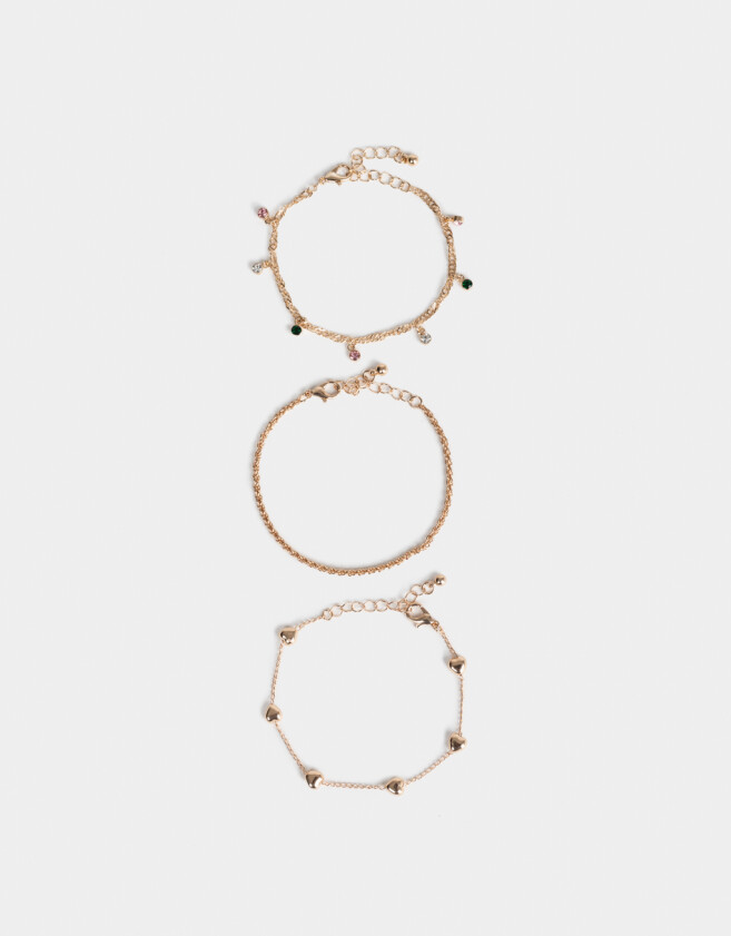 Pulseras Flexibles Sets Con strass multicolor Sets De Pulseras Con Strass Multicolor - Combinacion Multicolor