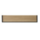 Estante duetto 4x20x60 cm cemento con borde NEGRO