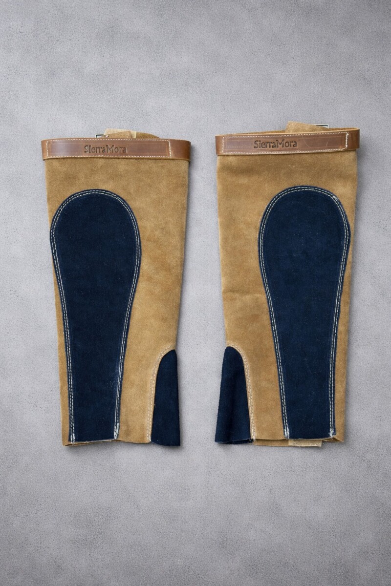 Polainas Combinadas - Camel / Azul Marino 