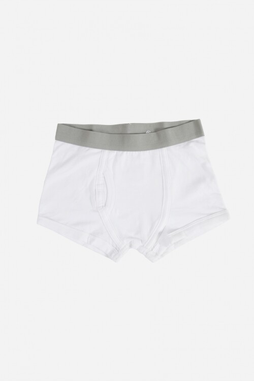 Boxer liso pack x 3 BLANCO