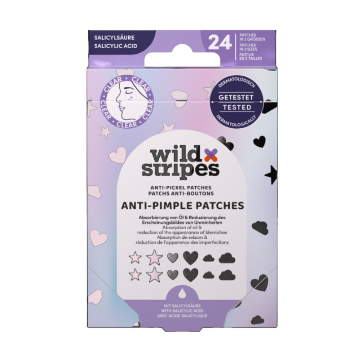 WILD STRIPES ANTI-PIMPLE PATCHES 24U 