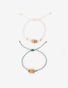 Pulseras Flexibles Sets Color Set De Pulseras Flexibles Foodie - Dorado