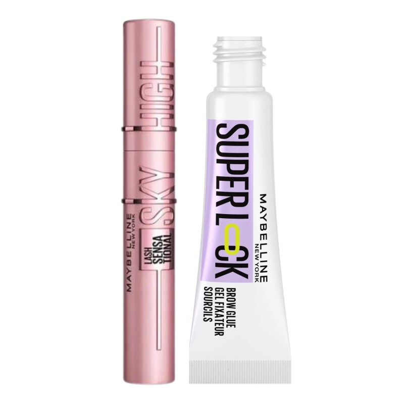Pack Maybelline Máscara Sky High + Gel de cejas lock transp Pack Maybelline Máscara Sky High + Gel de cejas lock transp