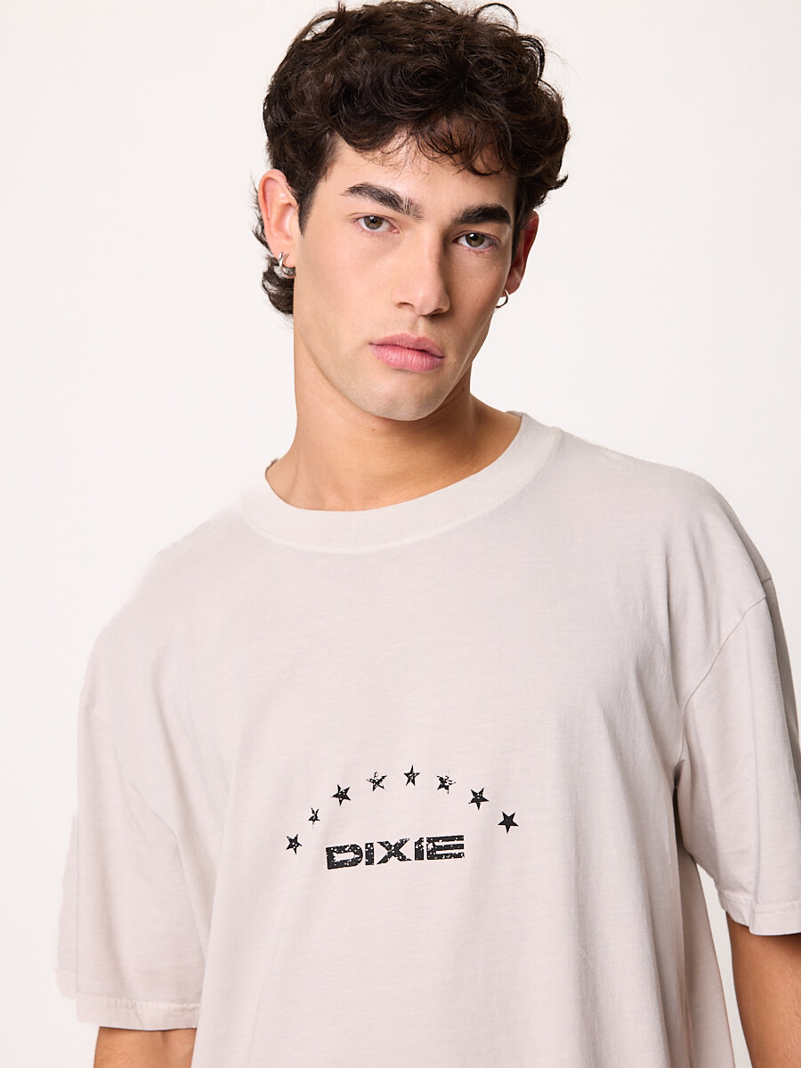 T-SHIRT M/C COSTA DE ORO DIXIE Gris Claro