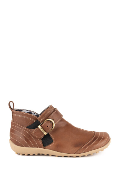 Bota Baja Clásica Cuero Chocolate