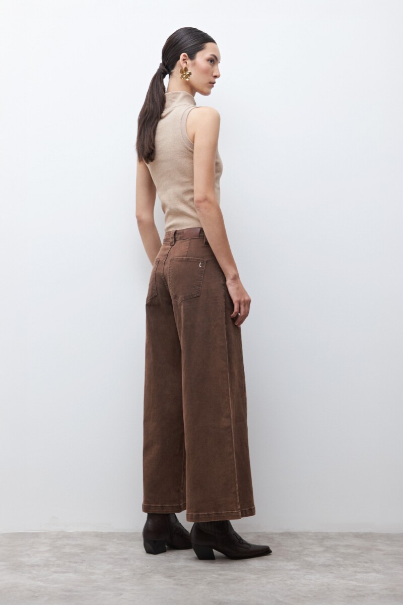 Jean culotte Mavis chocolate