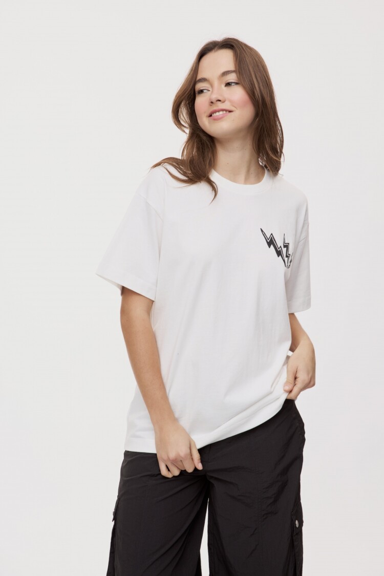 REMERA HUMAN Blanco