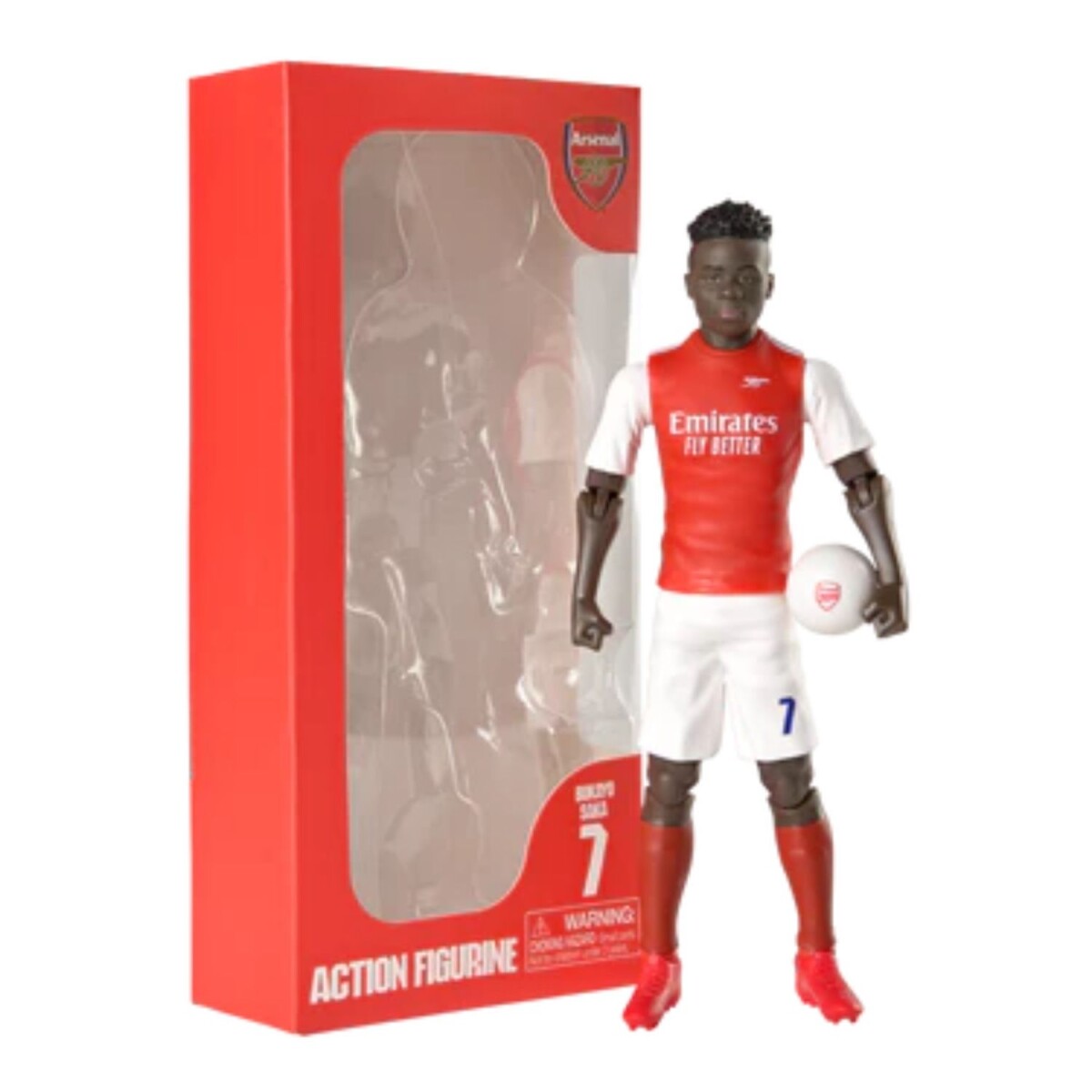 Bukayo Saka Nº 7 - Arsenal FC - Figura de Acción Articulada - ROJO 