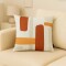 Funda de almohadones lisa 43 x 43 cm RAYAS NARANAJA