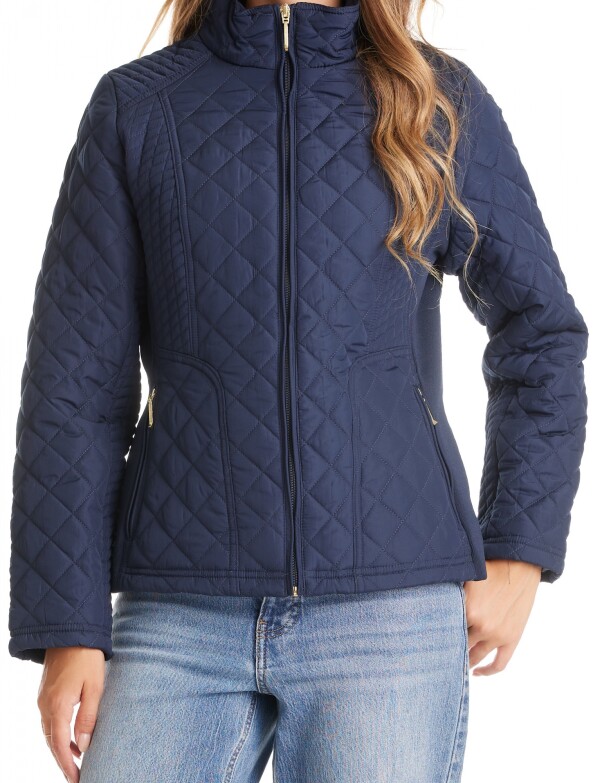 Campera Capitoneada Entallada AZUL