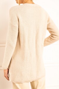 Cardigan Textura Beige Melange