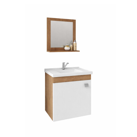 Mueble De Baño Mgm Iris Con Lavabo Blanco Y Muebles De Color Almendrado/blanco Mueble De Baño Mgm Iris Con Lavabo Blanco Y Muebles De Color Almendrado/blanco