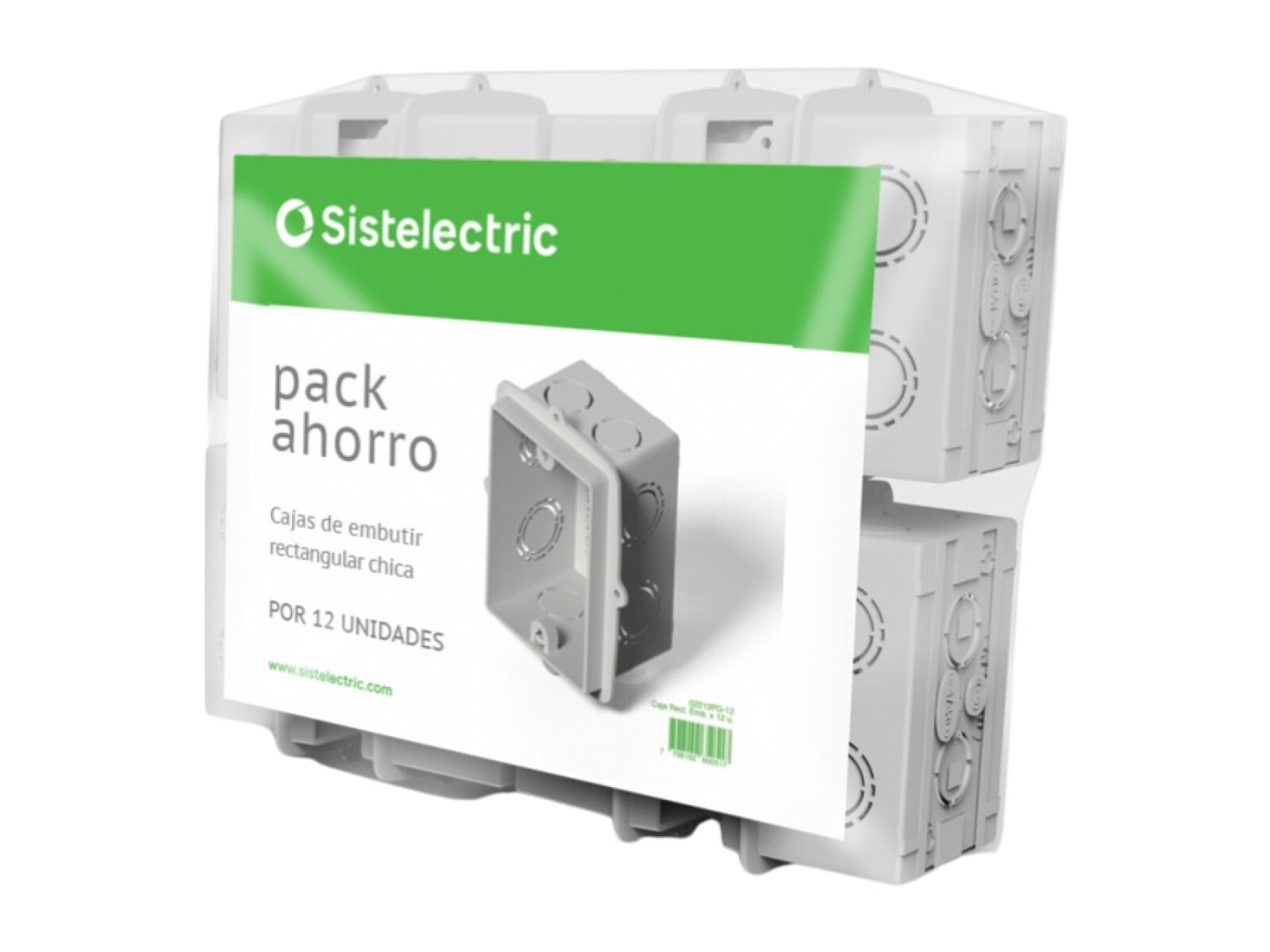 PACK DE AHORRO CAJAS DE LLAVE DE EMBUTIR x 12 u id. GENRO 