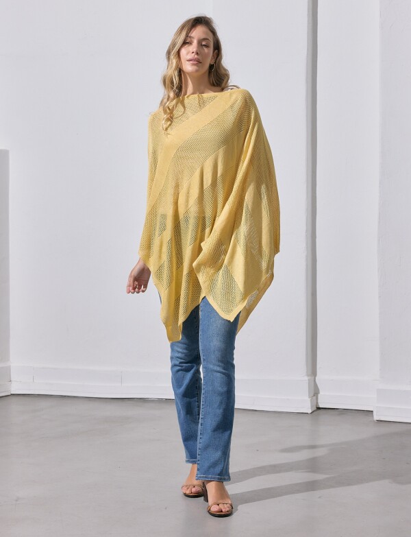 Poncho Lurex AMARILLO