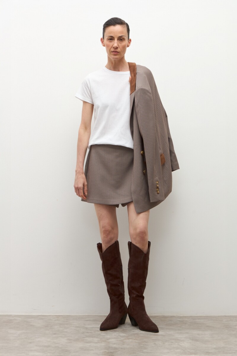 Remera escote a la base - blanco 