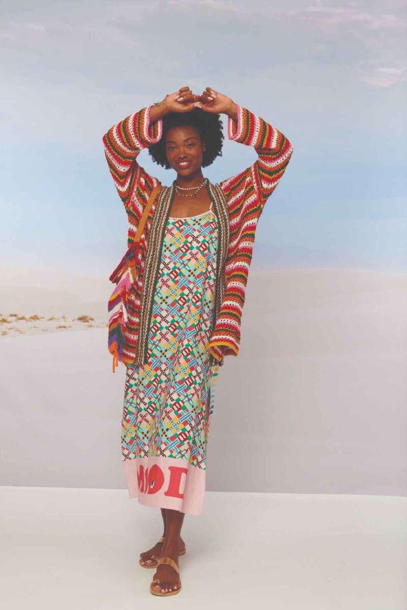 OPHELIA CROCHET CARDIGAN Multicolor