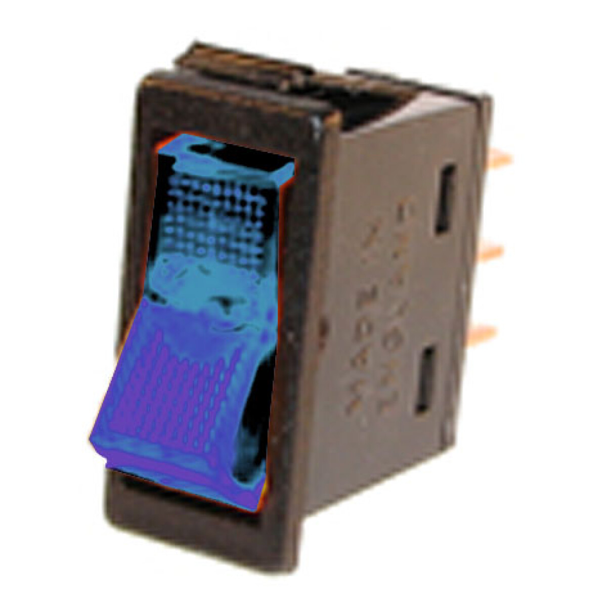 LLAVE BOTON TABLERO - TECLA LUZ AZUL 3 PATAS E.89AZ - 