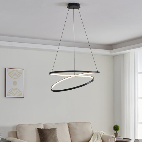 Lámpara colgante LED 42W cálida Ø70x150cm RUOTALE EG0896