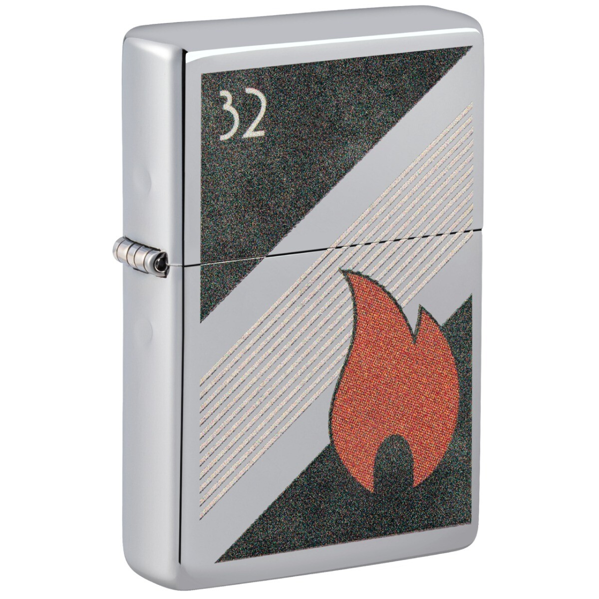 Zippo Flame Vintage Cromo Lucid 48623 