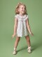 Vestido Con Estampado De Ramitas Blanco
