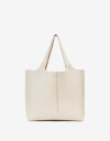 Shopper Cartera Shopper Reversible - Blanco Crema