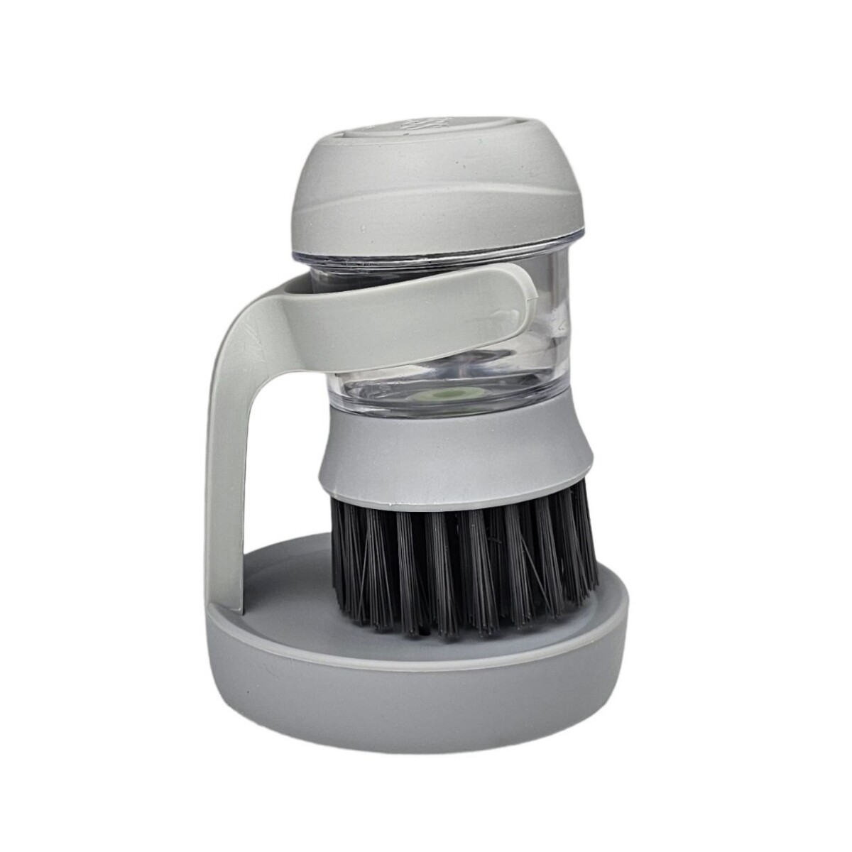 Cepillo para lavar Ollas Utensilios Cocina Dispensa Jabón - Gris 