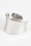 Pulsera cuff texture plateado
