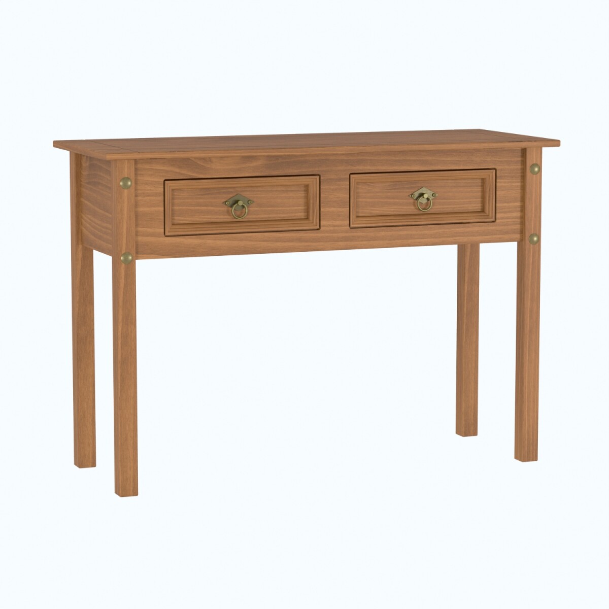 Aparador Recibidor Lumax Mesa de Arrime 2 cajones Madera Maciza 