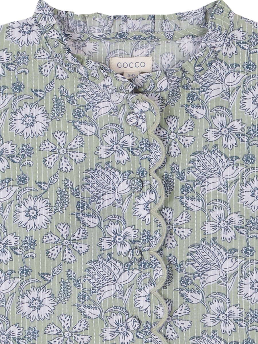 Blusa De Flores Verde