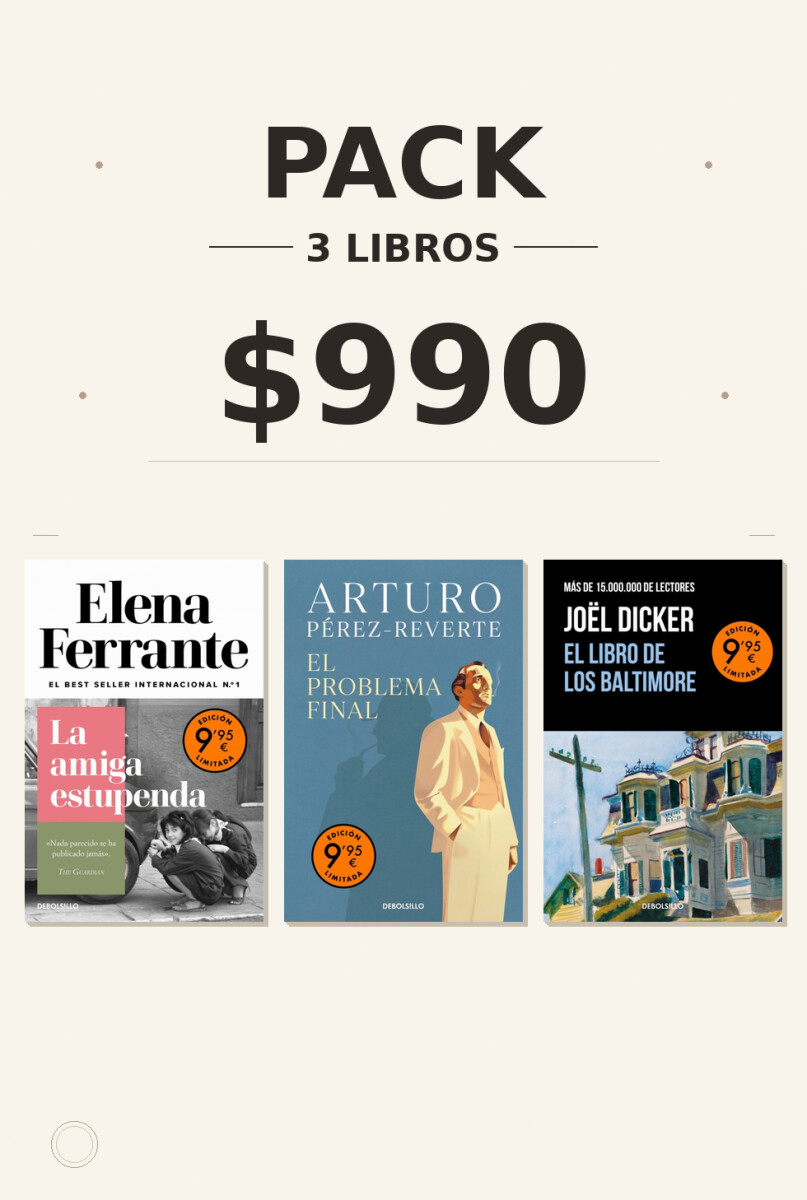 Pack 3 - La amiga estupenda / El problema final / El Libro de los Baltimore 