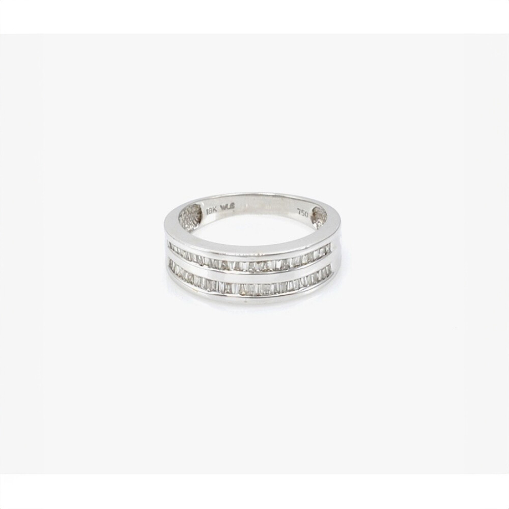 Anillo Oro Blanco 18K Con Brillantes Anillo Oro Blanco 18K Con Brillantes