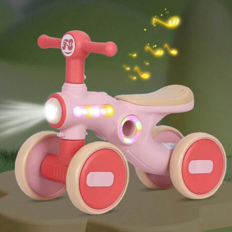 Triciclo Andador Buggy 1-3 años Con Música Y Luces Rosa
