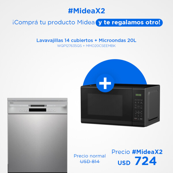 Lavavajillas 14 cubiertos + Microondas 20L Lavavajillas 14 cubiertos + Microondas 20L