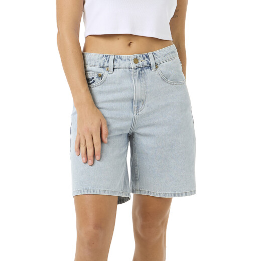 Bermuda Rip Curl Aggie Relaxed Denim - Azul Bermuda Rip Curl Aggie Relaxed Denim - Azul