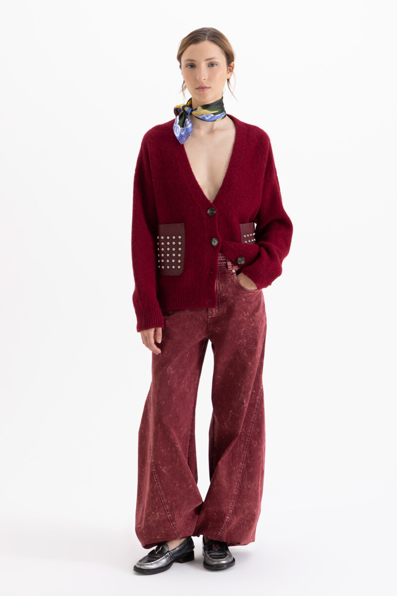 CARDIGAN OLIVIA Bordo