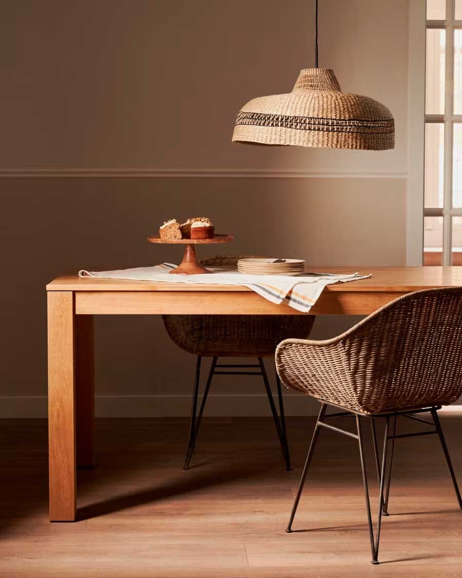 Mesa extensible Isbel 180 (260) x 90 cm madera maciza de roble Mesa extensible Isbel 180 (260) x 90 cm madera maciza de roble