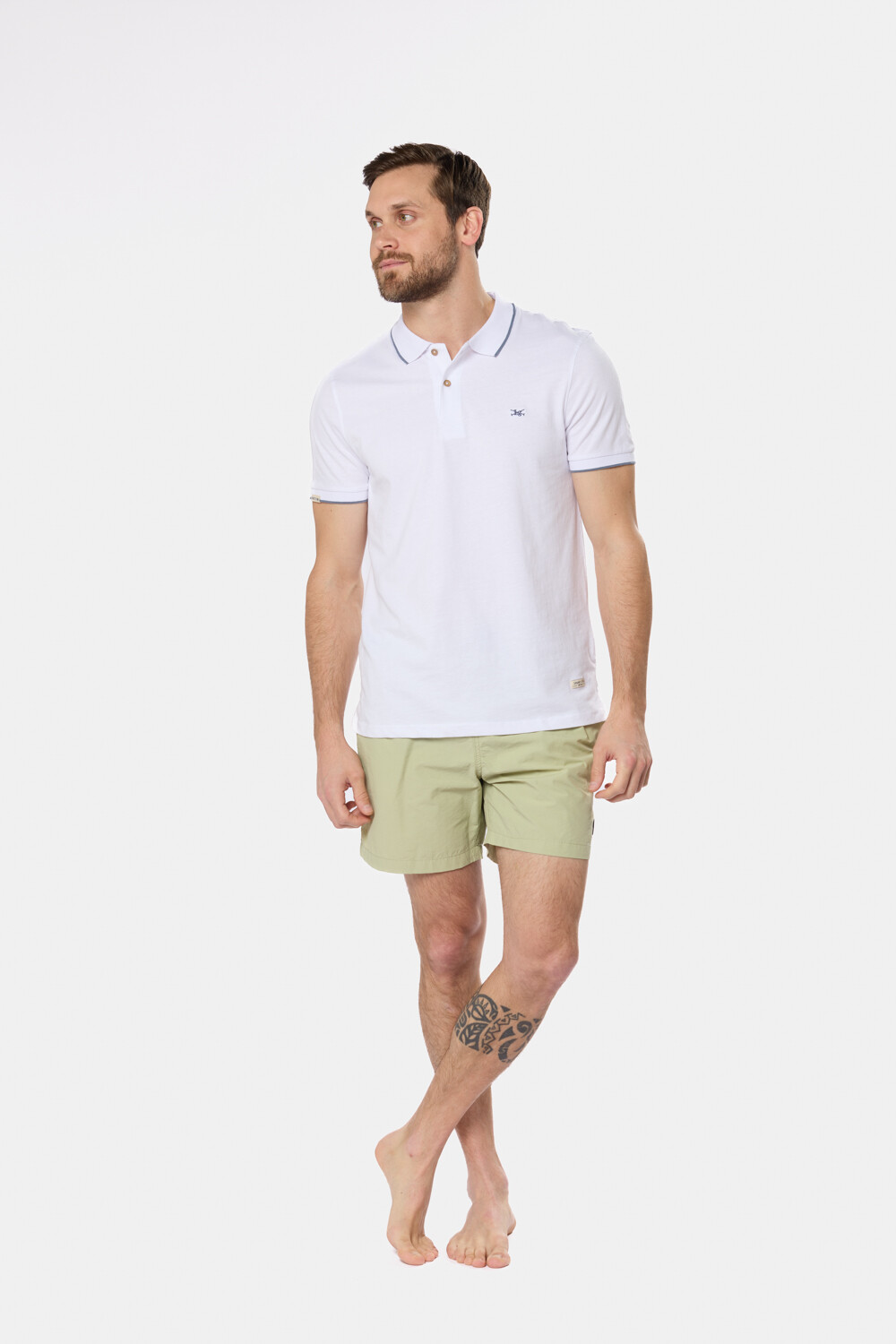 SHORT DE BAÑO LISO Verde