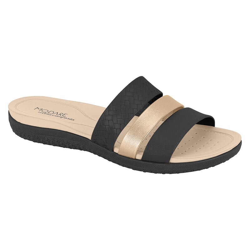 Sandalia Modare Mujer 7125.200-29455 Negro-dorado