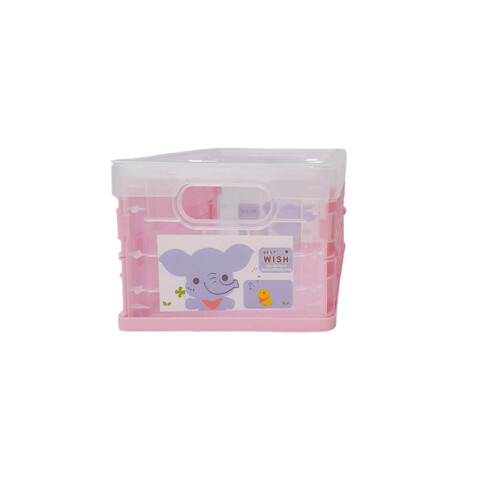 Canasto organizador plegable c/ tapa Canasto Organizador Plegable C/ Tapa