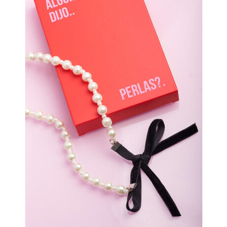 Choker De Perlas Dorado Mate