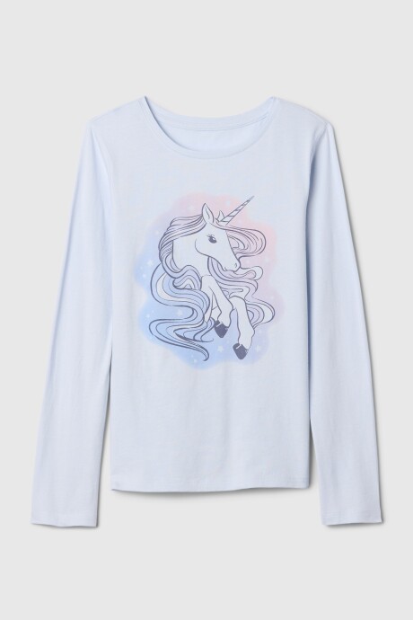 Remera Gràfico Manga Larga Niña Unicorn Graphic