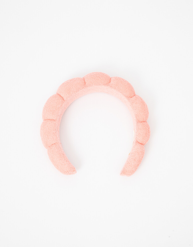 Complementos de Cosmética Herramientas capilares Vincha Rígida De Toalla - Rosa Claro