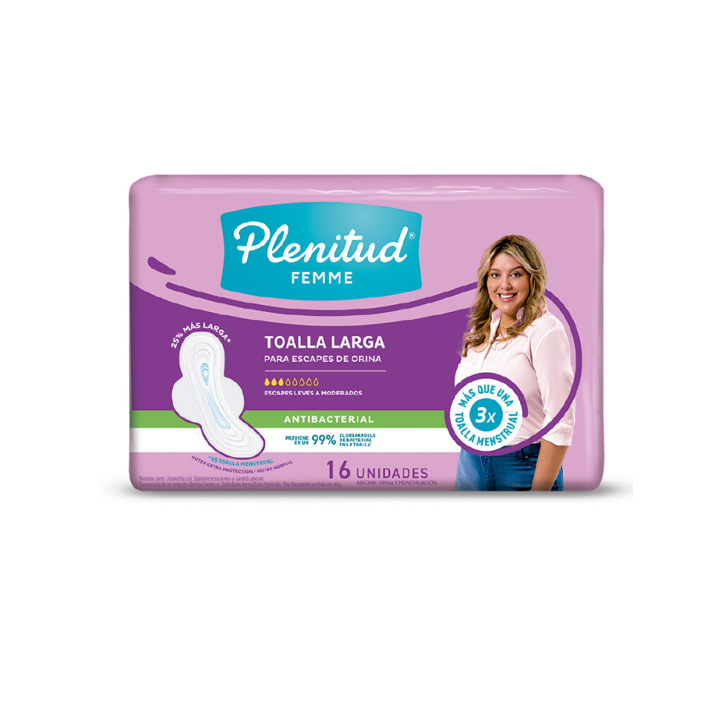 PLENITUD FEMME LARGO C/A ANTIBACTERIAL P única
