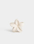 Broche Hawaianas Broche Acrílico Flor Hawaiana - Blanco Crudo