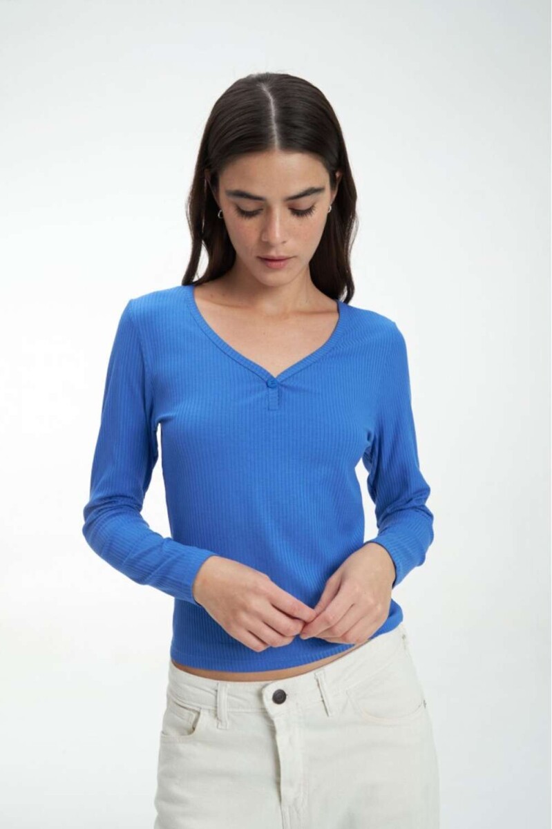 Top Udafne - Azul francia 