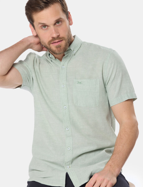 CAMISA DE LINO Verde